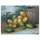 Jd Castro, Still Life (Mangoes), oil on canvas
