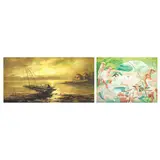 a. Lakeside b. Untitled by a. L. Fernandez<br>b. Unidentified Artist, a. oil on canvas<br>b. oil on canvas, offered Apr 2023