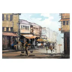 Eddie Sarmiento, Divisoria, Manila, oil on canvas