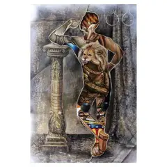 Thomas Daquioag, Strong Man, oil on canvas