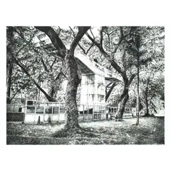 Victor Balanon, Untitled (Divisible Cities No. 6), ink on canvas