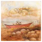 Fisherman by Paco Gorospe, oil on canvas, offered Apr 2023