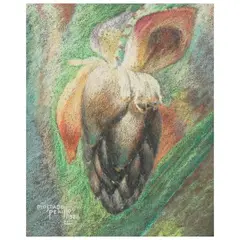 Untitled by Diosdado Perillo, pastel on paper, offered Apr 2023