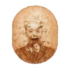 Marvin Quizon, Hallow Man, oil on paper