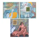 Rene Aquitania, a. Untitled (Diptych)b. Mother and Child, a. oil on wood<br>b. oil on wood