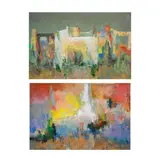 Christian Regis, I.Baluarte Before DawnIIHarbor Bay, i acrylic on canvas<br>ii oil/acrylic on canvas