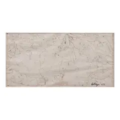 Fiesta by Norma Belleza, pen and ink on paper, offered Apr 2023