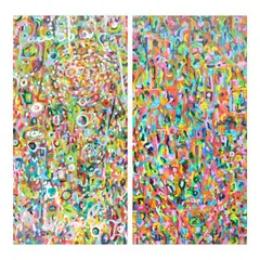 Reb Belleza, a. Agimatb. Singkil, acrylic on canvas each