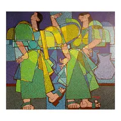 Jun Caingat, Indak, oil on canvas