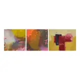 i.Ihom flow no 114ii. Ihom flow no.113iii. hom Harmonics by A Lot of Three Artworks by Joaquin Palencia, i. acrylic on canvas<br>ii. acrylic on canvas<br>iii. acrylic on canvas, offered Apr 2023
