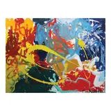 Michael Hansen, Abstract, enamel/oil on canvas