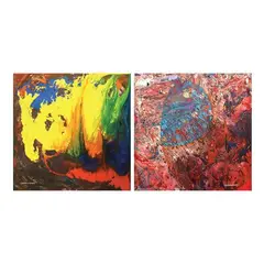 H. Marella Ocampo, a. Evolution-Outer Limitsb. Evolution-Outer Limits, a. oil and acrylic on board<br>b. oil and acrylic on canvas