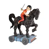 Joy Mallari, Scribe, cast resin, black iron, acrylic paint
