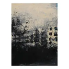 Iza Caparas, Abstract- Love and The City Series, acrylic and oil on canvas