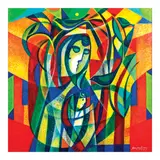 Romeo Gutierrez, Gift of Love, acrylic on board