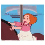 Flo and the Swiss Robinson, Artist: Yoshio Kuroda, Original ink and gouache animation cel, with an original gouache background.