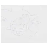 Dragon Ball Gt, Artist: Akira Toriyama Character: Son Goku, Original ink and gouache animation cel with gouache background.