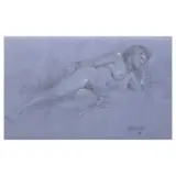 Fernando Catague, Nude, pastel on paper