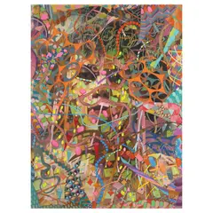 Dex Fernandez, Moooooore, mixed media (embroidery, oil, photograph)