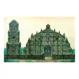 Al Perez, Paoay Church, Ilocos Norte, watercolor on paper