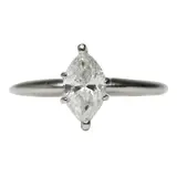 Marquis Diamond Solitaire Ring, Untitled