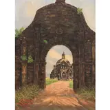 Roberto Balajadia, Simbahan, oil on canvas