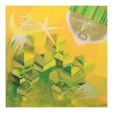 Romeo Forbes, a) Abstract
b) Untitled, a) mixed media on canvas b) print