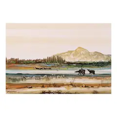 Landscape by Paco Gorospe, oil on canvas, offered Jul 2022