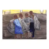 Ponix, Mga Batang Mangangalakal, acrylic on canvas