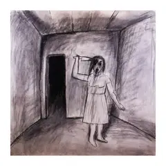 Untitled by Jojo Legaspi, charcoal on paper, offered Jul 2022