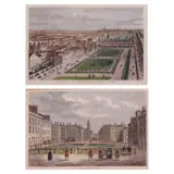 Two Prints, a) Old view of St. James Palace, Before the Great Fire of London b) Hanover Square, In 1750, print