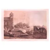 François-Edmond Pâris, Eglise dans un Faubourg au Sud de Manille – [Malate Church] from ‘Voyage Autour du Monde par les Mers del’Inde et de la Chine …, lithograph