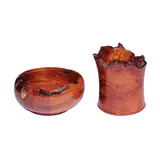 Osmundo Esguerra, Two Bowls, red narra with raw edge