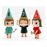 Yoshitomo Nara, 123 Drumming Girls (complete set of 3 Nara figures), vinyl with box