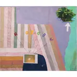 Catalina Africa, Diagram on the Secret Mechanics of Illuminati, mixed media on canvas