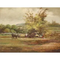 F. Gonzales, Untitled, oil on canvas