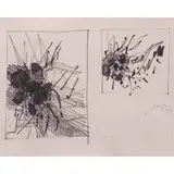 Untitled (Abstract) by José T. Joya, oil wash, pen and ink on paper, offered Jan 2022