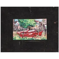 Bangka by Eric Mercado, acrylic on canvas, offered Jan 2022