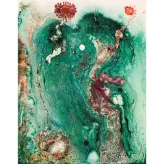 Alrashdi Mohammad, Star and Galaxy 6/ Wisdom, mixed media on canvas
