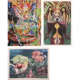 a)Untitled
b)Water for Life
c)Wild and Free by a) Ronante Maratas b) Emet Valiente c) Benjie Torrado Cabrera, a)mixed media on paper b)intaglio print, 45/50 c)artist proof, 3/5, offered Jan 2022