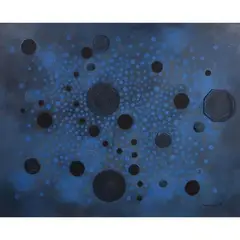 Untitled by Nena Saguil, mixed media, offered Jan 2022
