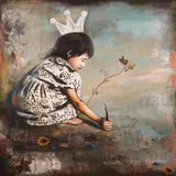 Michelle Pauline Lim, Hakuna Matata, acrylic and oil on canvas