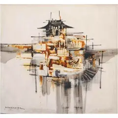 Untitled by Paco Gorospe, oil on canvas, offered Jan 2022