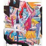Gino Bueza, Blasted Chipped-Chopped Woolywood Into Charismatic Bust of
the Familiar Ground, acrylic on on canvas