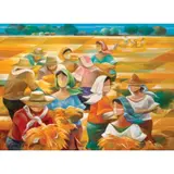 Oscar T. Salita, Golden Harvest, oil on canvas