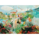 Erizal As, Ngarai Sianok Landscape, oil on canvas