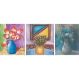 a) Still Life
b) Untitled
c) Still Life by a) Mikel Parial b) Mikel Parial c) Unidentified Artist, a) oil on canvas b) oil on canvas c) pastel on paper, offered Jan 2022