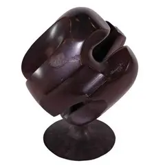 Untitled by Solomon Saprid, wood on metal base, offered Jan 2022