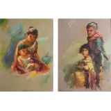 Jd Castro, Mother and Child
(Maginang Pulubi), oil on board