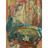 Hadayoshi Yokomatu, Balinese Offering, oil on canvas